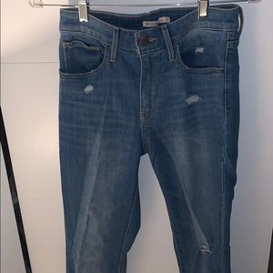 High Rise Skinny Levi Jeans Style 721.